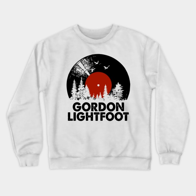 Lightfoot Name Record Music Forest Crewneck Sweatshirt by konealfares